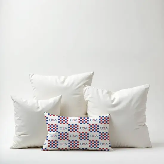20" x 14" USA Check Pattern Indoor Outdoor Pillow {9}