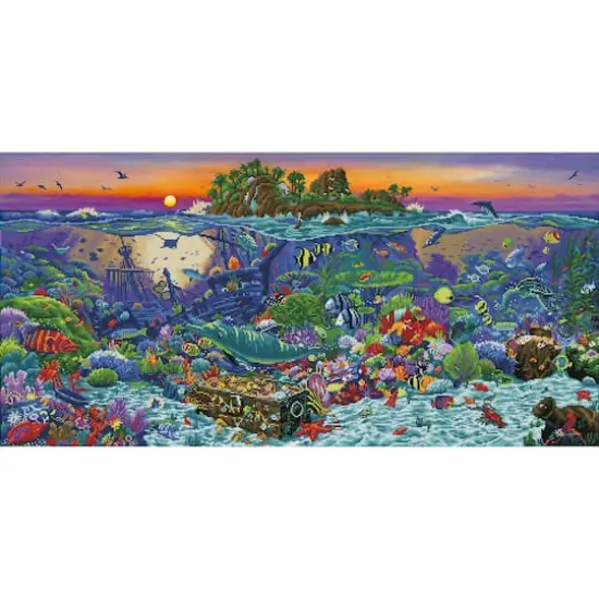 Diamond Dotz&reg; Advanced Coral Reef Island Diamond Painting Kit {1}