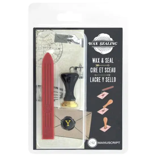 Manuscript Wax Sealing Initial Set N {2}