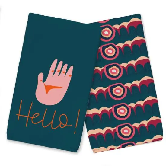 Hello Wave Tea Towel Set {1}