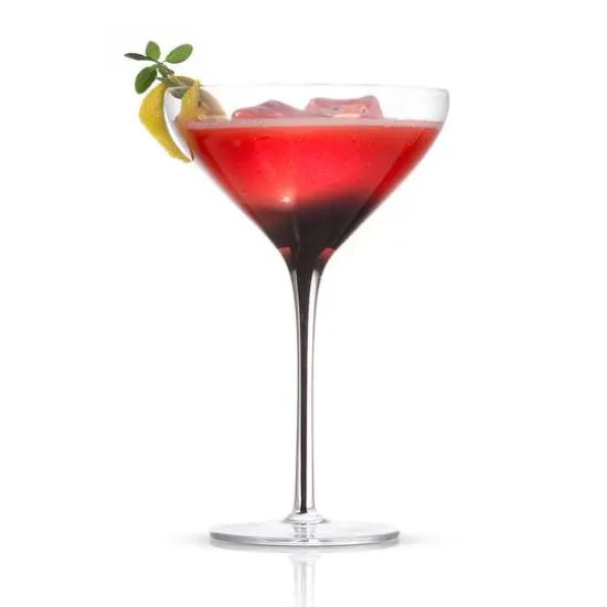 JoyJolt&reg; 10.5oz. Black Swan Martini Glasses, 2ct. {4}