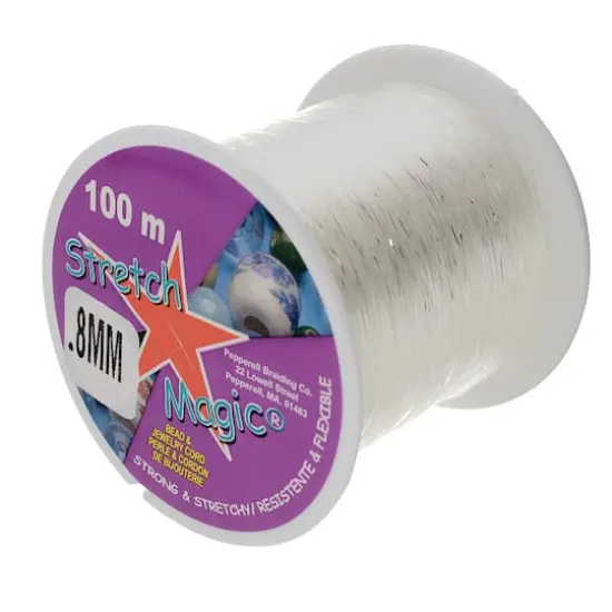 Stretch Magic&reg; 0.8mm Clear Bead & Jewelry Cord, 100m {1}