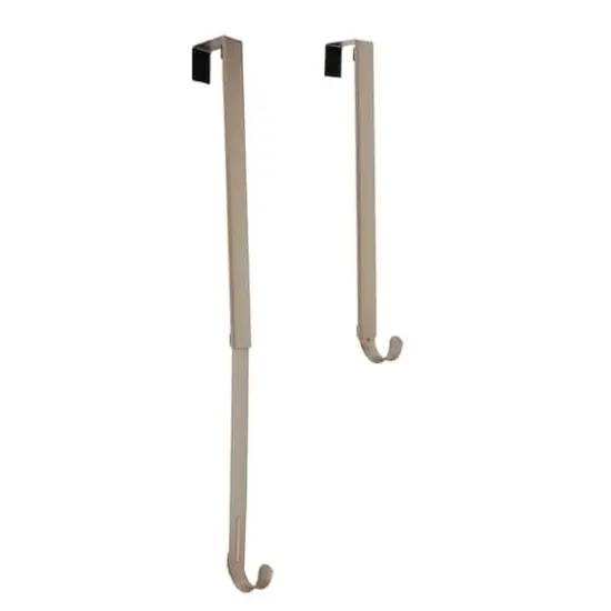 Haute Decor Adjustable Over-the-Door Textured Wreath Hanger Champagne {4}