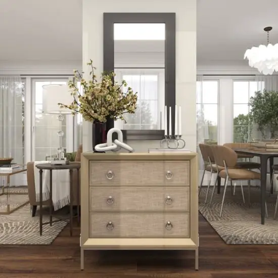 8" Silver Stainless Steel Overlapping Oval Geometric Candelabra {15}