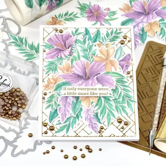 Pinkfresh Studio Hibiscus Washi Tape {6}