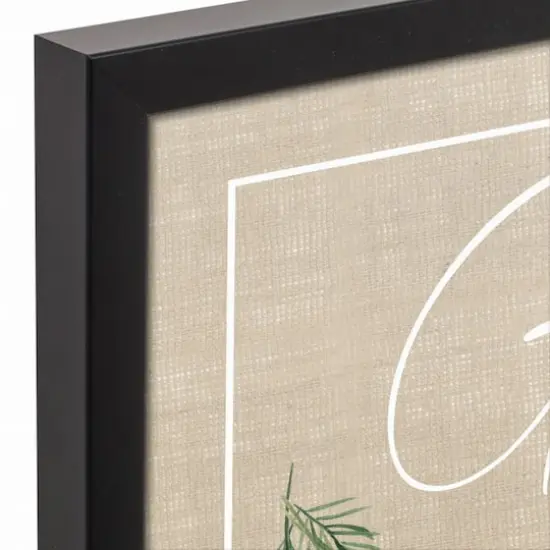 Give Grace Lavendar On Burlap 12" x 18" Black Floating Framed Canvas {4}