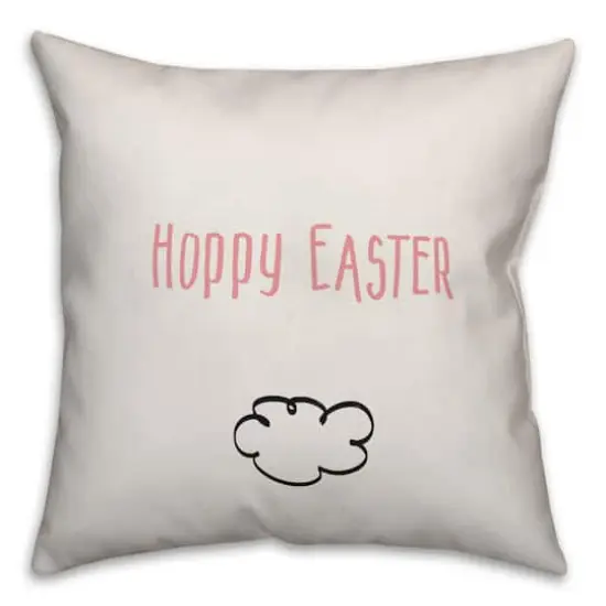 Reversible Bunny Throw Pillow {3}