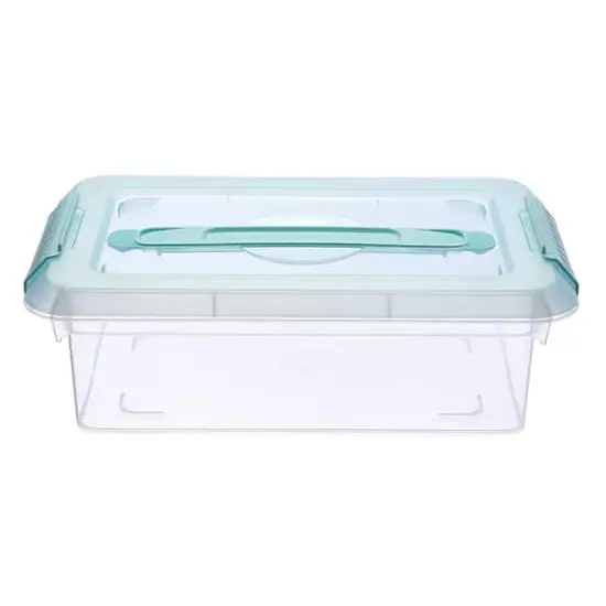 3.4qt. Storage Bin with Lid by Simply Tidy&reg; Mint {7}
