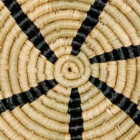 Set of 3 Brown Wood Boho Style Wall Decor 20", 18", 15" {4}