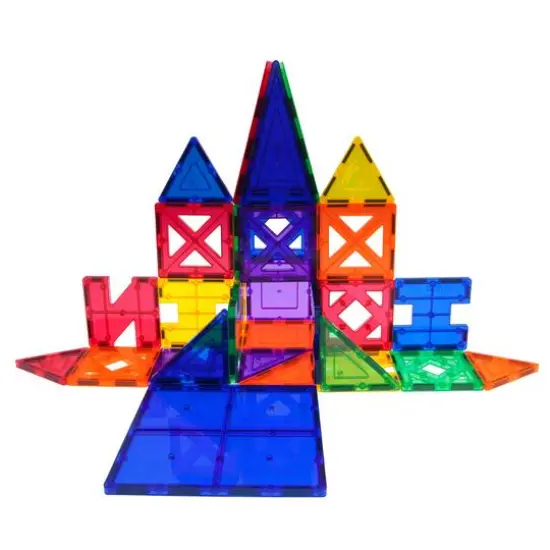 PicassoTiles&reg; 33 Piece Magnetic Tiles {3}
