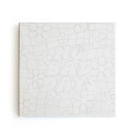 Art 101 No Bad Days & Tropical Plants Colorable Canvas Wall Art Kits {3}