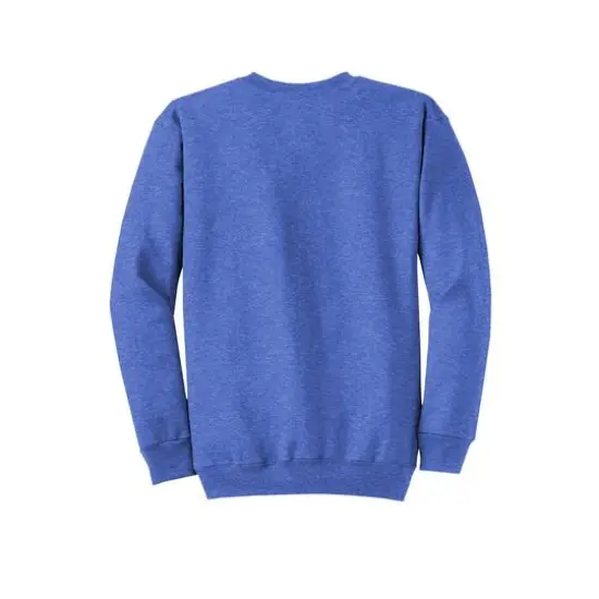 Port & Company&reg; Brights Core Fleece Crewneck Sweatshirt Heather Royal {5}