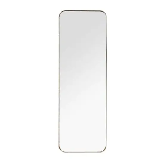 Gold Iron Contemporary Wall Mirror, 13" x 13" x 2" {1}