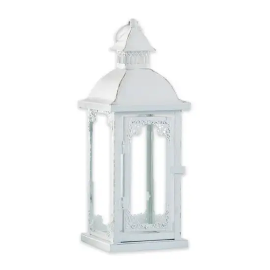 Kate Aspen&reg; Medium Antique White Decorative Lantern {1}