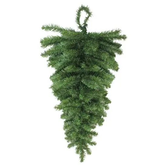 30" Christmas Artificial Canadian Pine Teardrop Door Swag {1}
