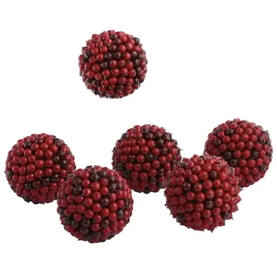 5" Red Berry Ball Set {4}