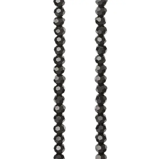 Black Faceted Glass Beads, 3mm by Bead Landing&trade; {1}