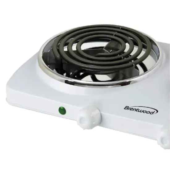 Brentwood White 1500W Double Electric Burner {4}
