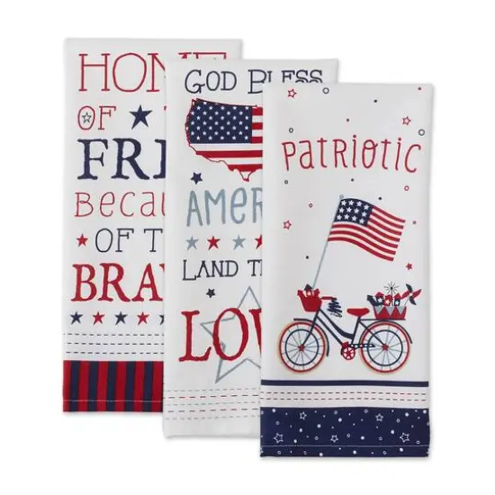 DII&reg; Americana Printed Dishtowel Set {6}