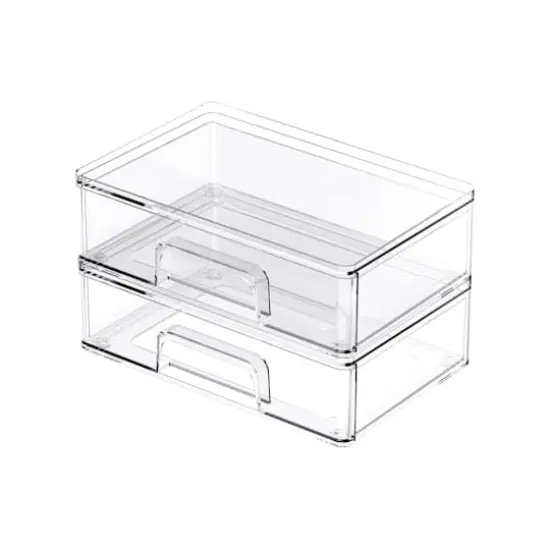 Small Clear Stacking Plastic Drawer by Simply Tidy&reg; {6}