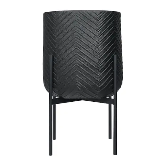 Hello Honey&reg; 25.5" Black Metal Planter with Stand {1}