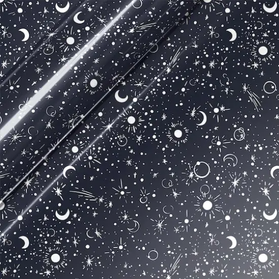 Siser&reg; EasyPatterns&reg; Plus Starfield Heat Transfer Vinyl Navy/White {1}