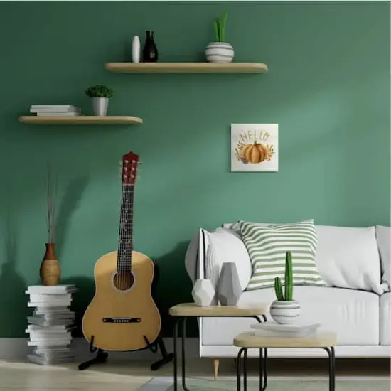 Stupell Industries Hello Pumpkin Autumn Pinecone Orange Brown Fall Seasonal,12" x 12" {3}