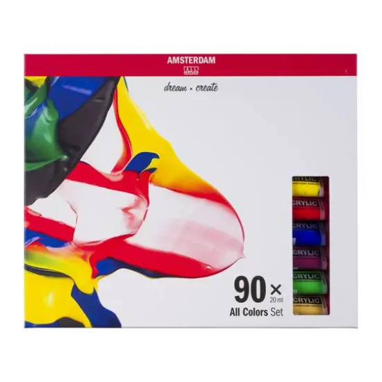 Amsterdam Standard Acrylic 90 Color Paint Set, 20mL {1}