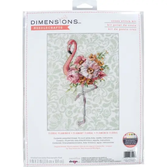 Dimensions&reg; Floral Flamingo Counted Cross Stitch Kit {1}