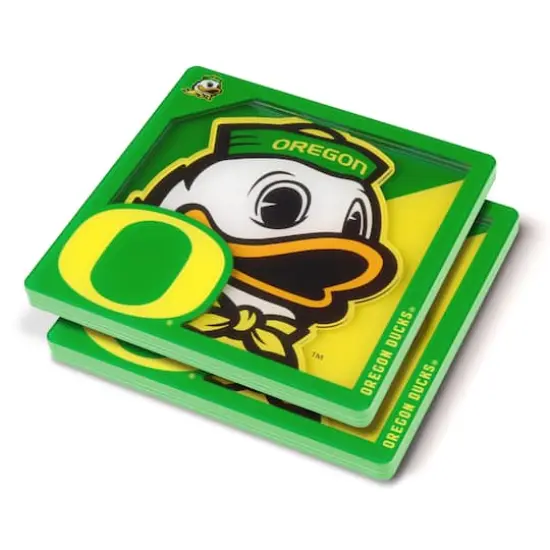 College Team 3D Logo Series Coasters, 2ct. Oregon Ducks {1}