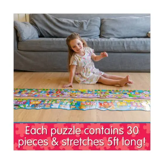 Puzzle Doubles! - ABC & 123 Trains: 60 Pcs {10}