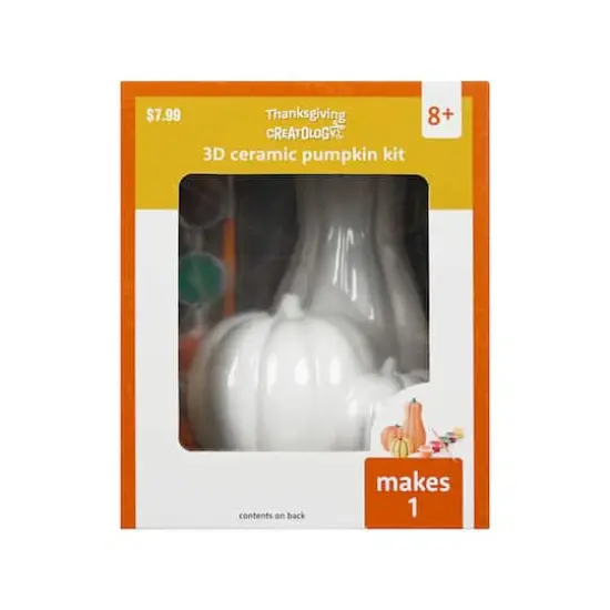 3D Ceramic Pumpkin Craft Kit by Creatology&trade; {3}