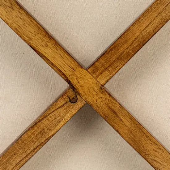 Hello Honey® 22" Woven Cotton & Wool Blend Table to Stool with Oak Wood Legs {11}