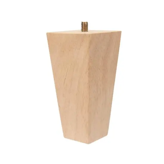 Dritz&reg; Home Unfinished Wood Tapered Square Bun Feet Set {5}