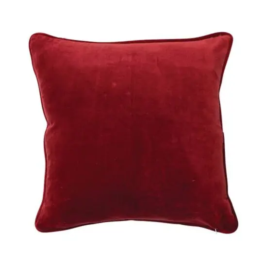 Hello Honey&reg; Multicolor Square Cotton Printed Pillow with Santa in Sleigh {4}