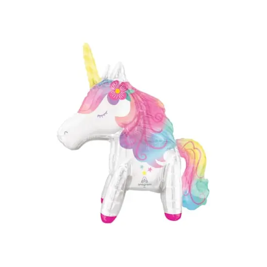 25" Air-Filled Enchanted Unicorn Foil Multi-Balloon {1}