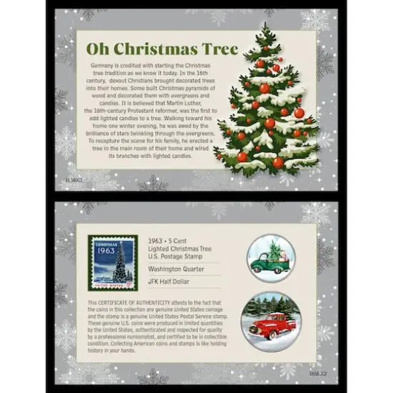 The History of The Christmas Tree Coin and Stamp Set {1}