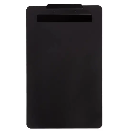 JAM Paper Matte Black Legal Size Aluminum Premium Clipboard with Hinge {3}