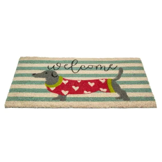 Natural Coir Dachshund Welcome Doormat {4}
