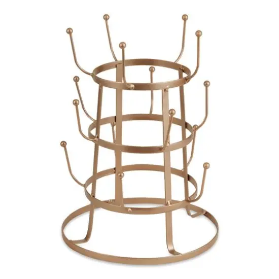 DII&reg; Vintage Coffee Mug Stand Matte Rose Gold {1}