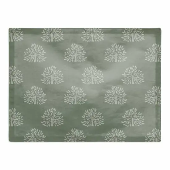 Blooming Bush Cotton Twill Placemat Green {1}