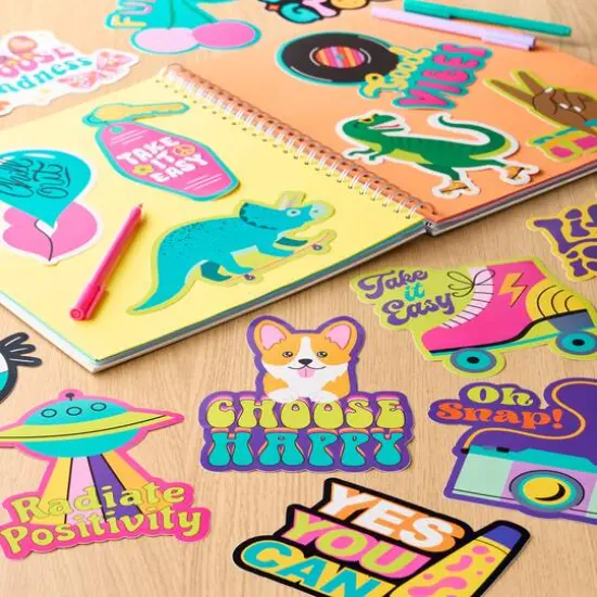 Groovy Dino Vinyl Die Cut Stickers by Recollections&trade; {9}