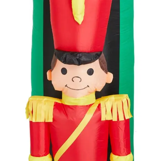 Glitzhome&reg; 10ft. Inflatable Arch Gate & Guards With Lights {8}