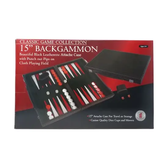 Classic Game Collection 15" Backgammon Set {1}