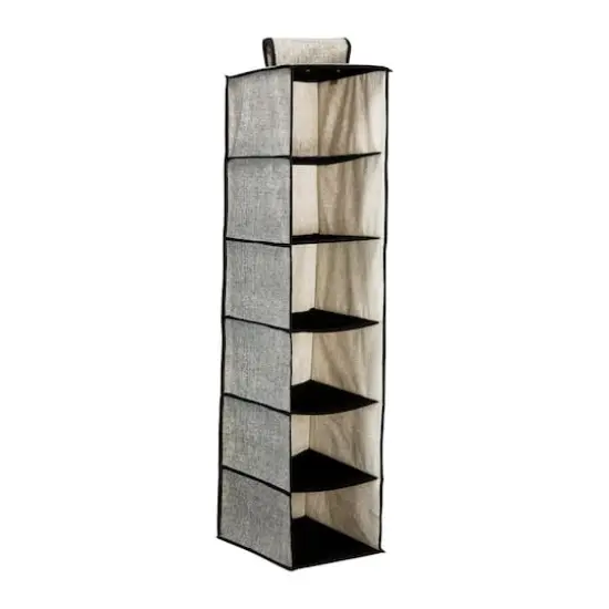 Simplify Black 6 Shelf Closet Organizer {1}