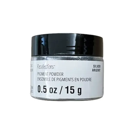 Pigment Powder by Recollections&trade;, 0.5oz. Silver {5}