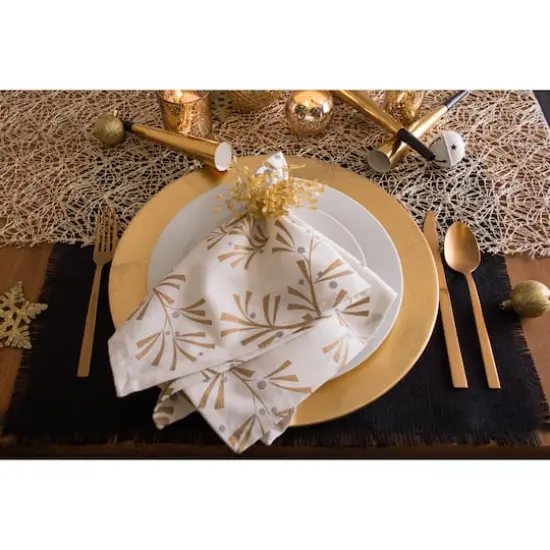 DII&reg; Gold Beaded Burst Napkin Rings, 6ct. {3}