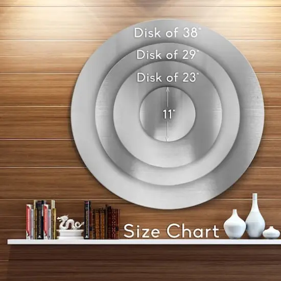 Designart - Chic Galm Closet II - Glam Metal Circle Wall Art {6}