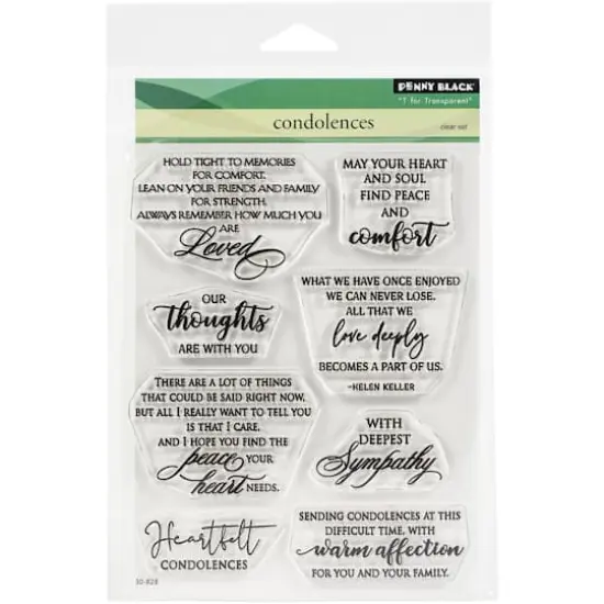 Penny Black&reg; Condolences Clear Stamps {1}