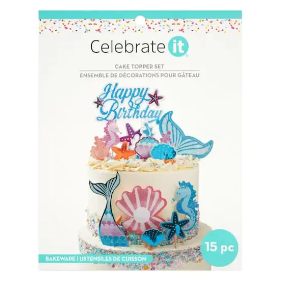 Mermaid Birthday Cake Topper Set by Celebrate It&reg; {3}